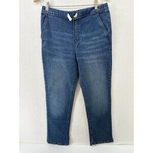 Pull on elastic waist Denim jeans! Super comfy!